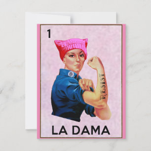 Rosie the Riveter Resists La Dama Loteria 