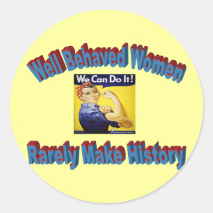 Rosie the Riveter shirt Classic Round Sticker