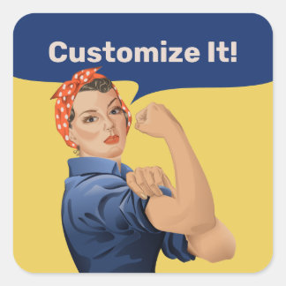 Rosie the Riveter Square Sticker