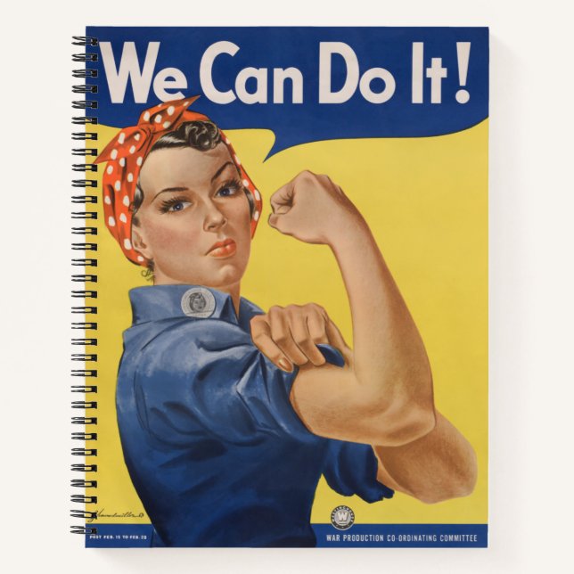 Rosie the Riveter: Strong Women Female Empowerment Notebook (Front)