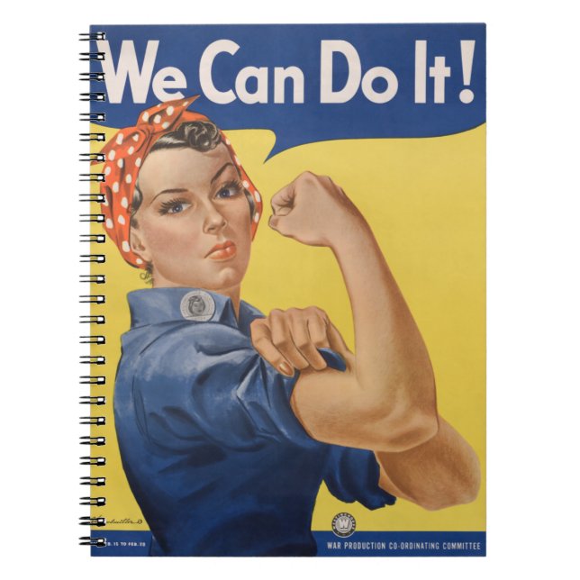 Rosie the Riveter: Strong Women Female Empowerment Notebook (Front)