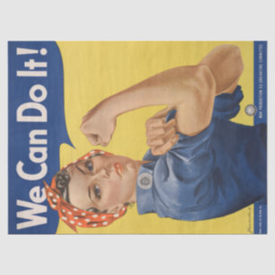 Rosie the Riveter: Strong Women Female Empowerment Tissue Paper
