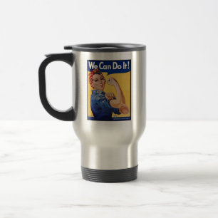 Rosie the Riveter: Strong Women Female Empowerment Travel Mug