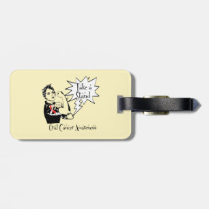 Rosie The Riveter Take a Stand Oral Cancer Luggage Tag