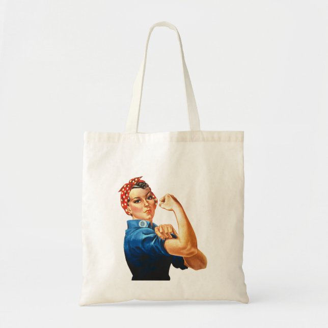 Rosie The Riveter Tote Bag (Front)