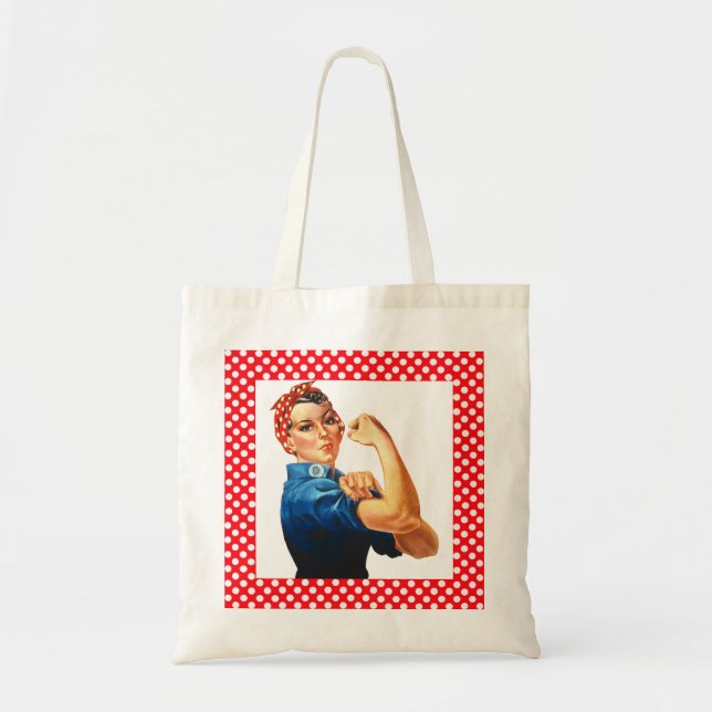 Rosie the Riveter Tote Bag (Front)
