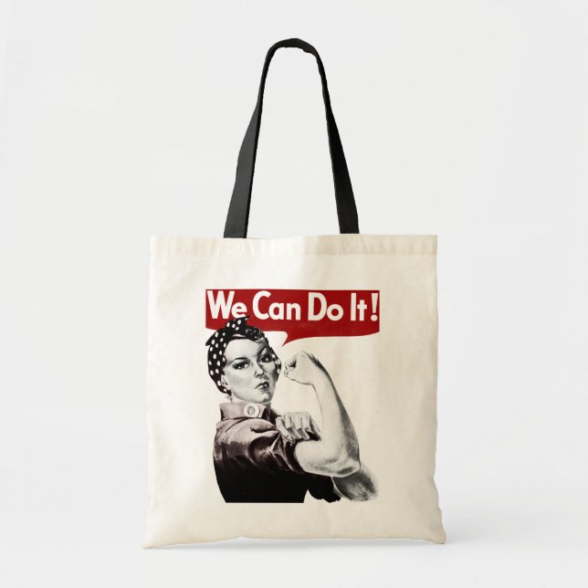 Rosie the Riveter Tote Bag (Front)
