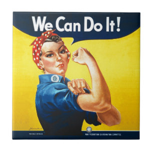 Rosie the Riveter "We Can Do It!" Ceramic Tile