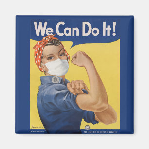 Rosie the Riveter "We Can Do It!" Encouragement Magnet