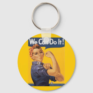 Rosie the Riveter "We Can Do IT " Key Ring