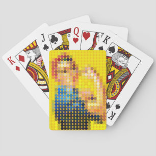 Rosie the Riveter "We Can Do It!" pixeldot Playing Cards