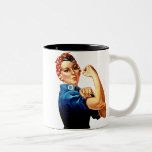 Rosie the Riveter - We Can Do It! Two-Tone Coffee  Mug