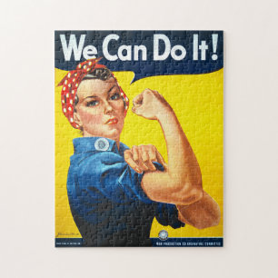 Rosie the Riveter We Can Do It World War Two Jigsaw Puzzle