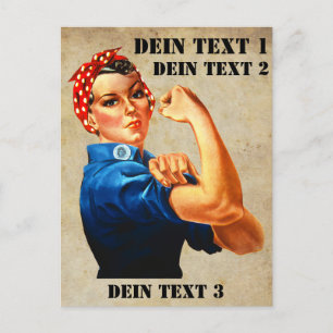 Rosie the Riveter - Yes We Can Postcard