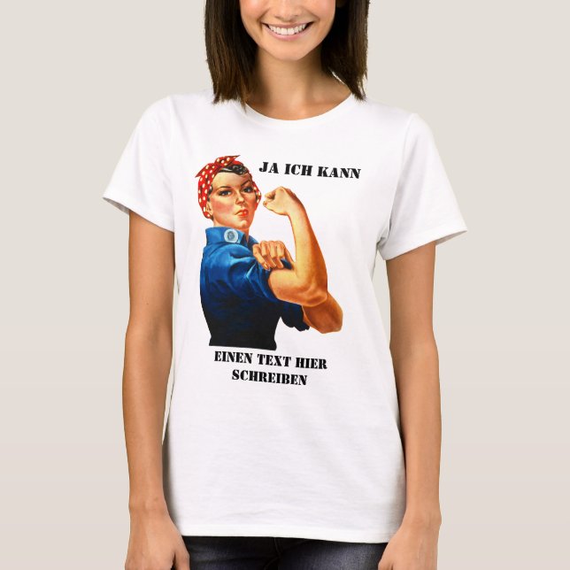 Rosie the Riveter - Yes We Can T-Shirt (Front)