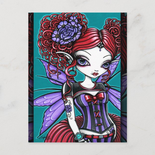 Rosie Twinkle Pixie Rose Tattoo Fairy Postcard (Front)