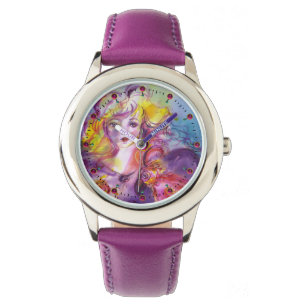 ROSINA /Young Girl with Rose and Parrot Watch
