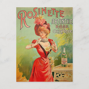 Rosinette Absinthe 1823 Postcard