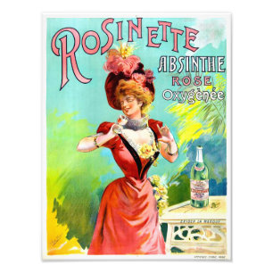 Rosinette Absinthe Vintage Advertisement Poster
