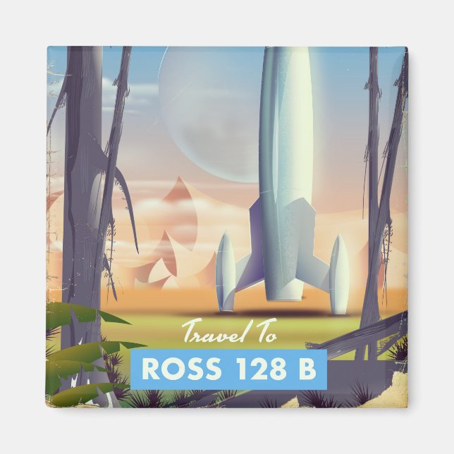 Ross 128 B Science fiction poster Magnet (Front)