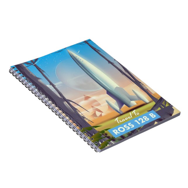 Ross 128 B Science fiction poster Notebook (Right Side)