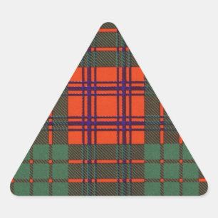 Ross clan Plaid Scottish tartan Triangle Sticker