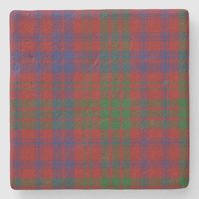 Ross Clan Tartan Plaid Stone Coaster