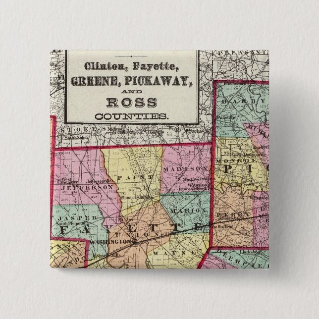 Ross Counties 15 Cm Square Badge (Front)