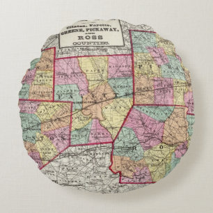Ross Counties Round Cushion