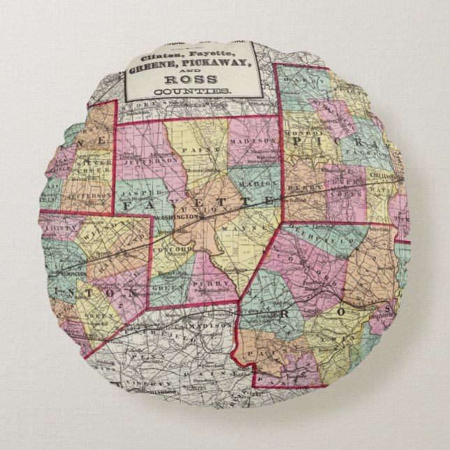 Ross Counties Round Cushion (Front)