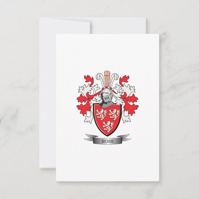 Ross Family Crest Coat of Arms (Front)