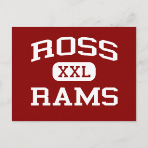 Ross - Rams - Ross High School - Hamilton Ohio Postcard