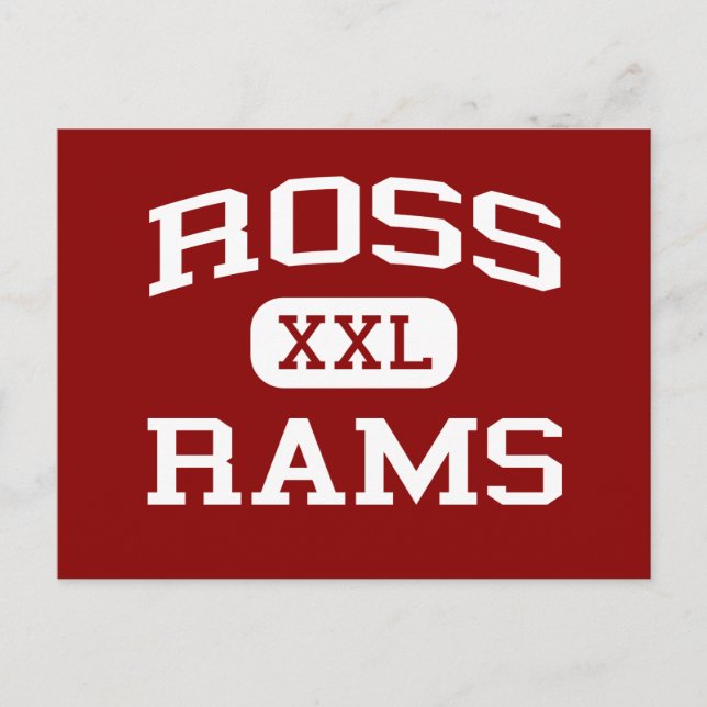 Ross - Rams - Ross High School - Hamilton Ohio Postcard (Front)