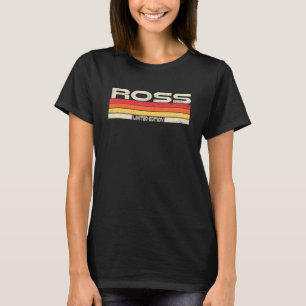 Ross Surname Birthday Family Reunion 80s 90s Sunse T-Shirt