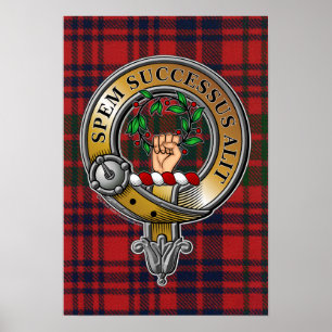 Ross Tartan & Badge Poster