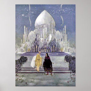 Rossette and Prince Charmant by Virginia Sterrett Poster