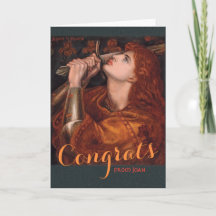 Rossetti Joan of Arc Congrats CC0763