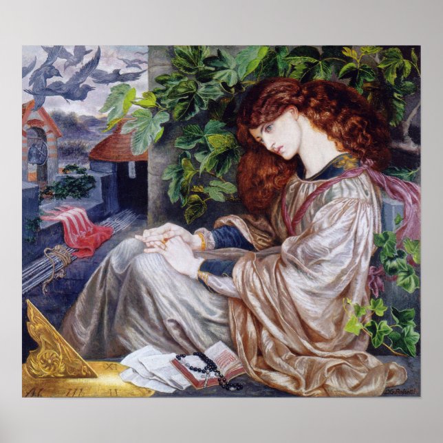 Rossetti - La Pia De Tolomei 1880 Poster (Front)