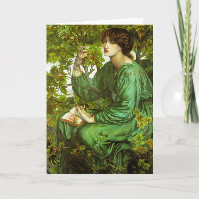 Rossetti The Day Dream Greeting Card (Front)