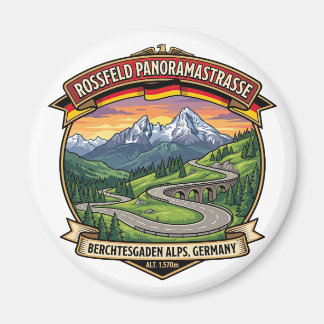 Rossfeld Panoramastraße Bavarian Alps Route Magnet