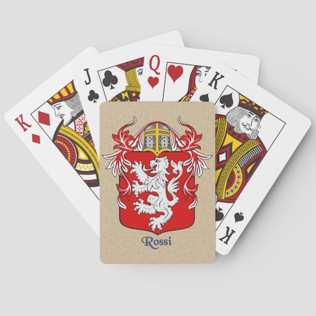 Rossi Heraldic Shield and Mantle Playing Cards (Back)