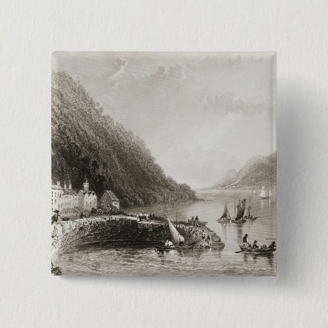 Rosstrevor Pier 15 Cm Square Badge (Front)