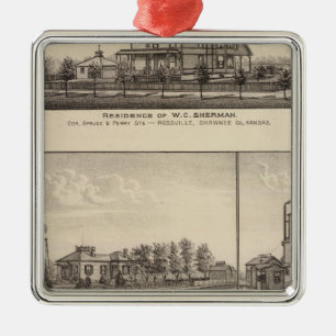 Rossville, Kansas Metal Tree Decoration