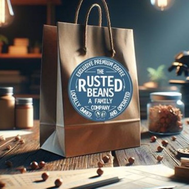 Rosted Beans - Coffee Classic Round Sticker (Creator Uploaded)