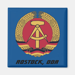Rostock, DDR, Rostock, Socialist East Germany Magnet