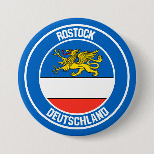 Rostock Round Emblem 7.5 Cm Round Badge