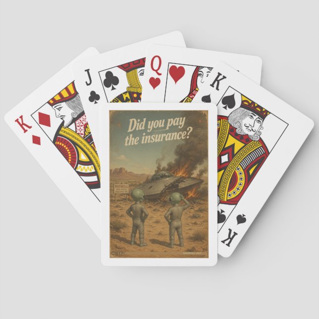 Roswell 40-50s playing cards (Back)
