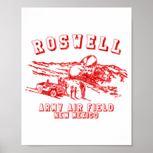 Roswell Army Air Field New Mexico  Poster