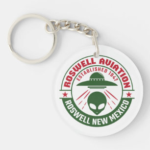 Roswell Aviation Established 1947 Key Ring