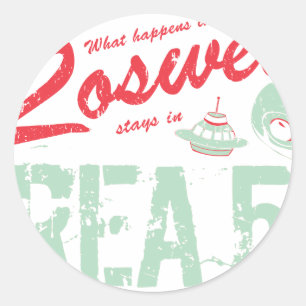 Roswell Classic Round Sticker